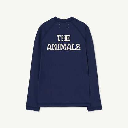 儿童深蓝色游泳上衣