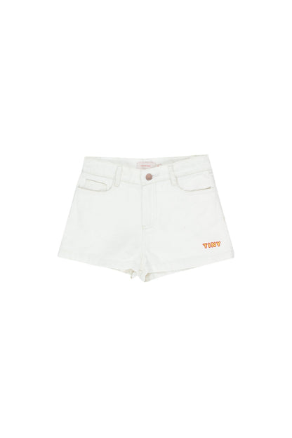 儿童白色棉短裤