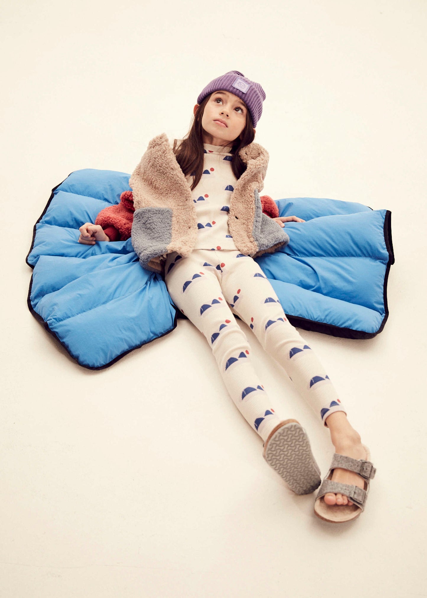 儿童紫色Logo帽子