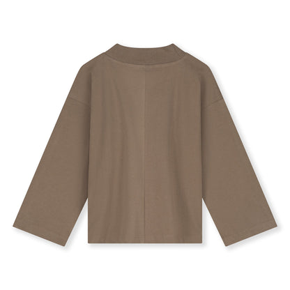 儿童棕色棉T恤