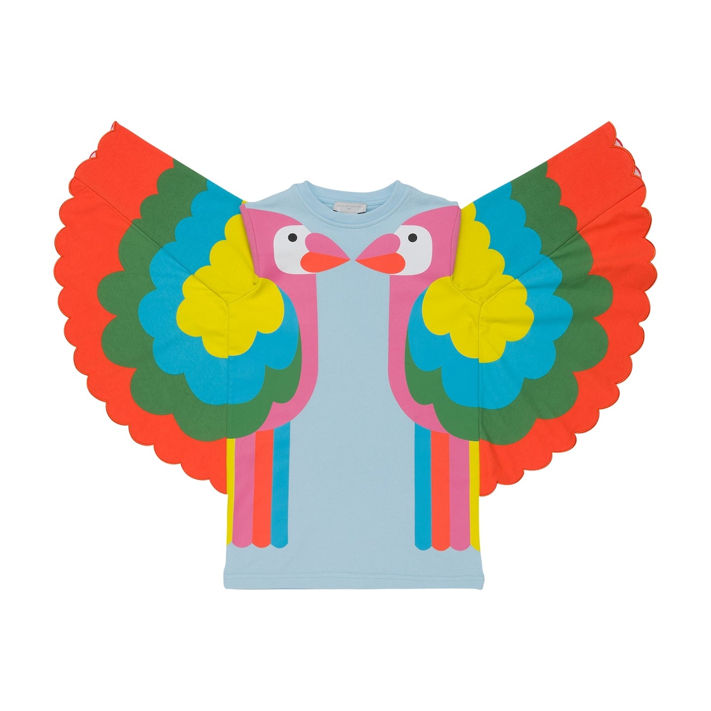 女童浅蓝色翅膀连衣裙