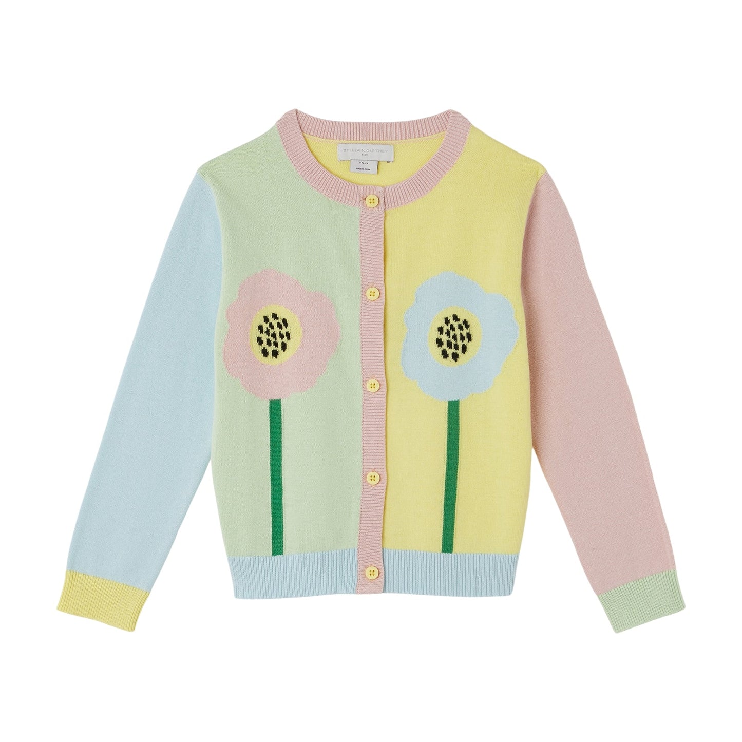 女童彩色针织开衫