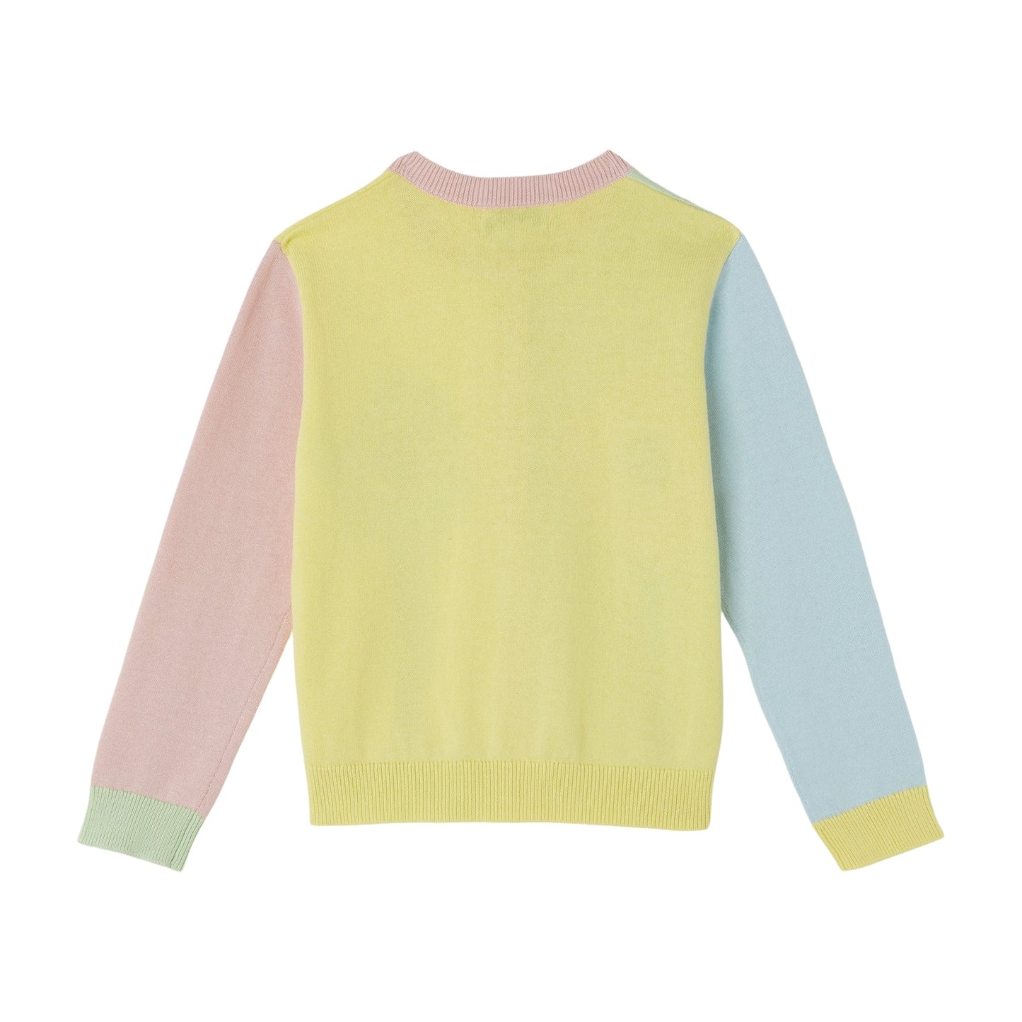 女童彩色针织开衫