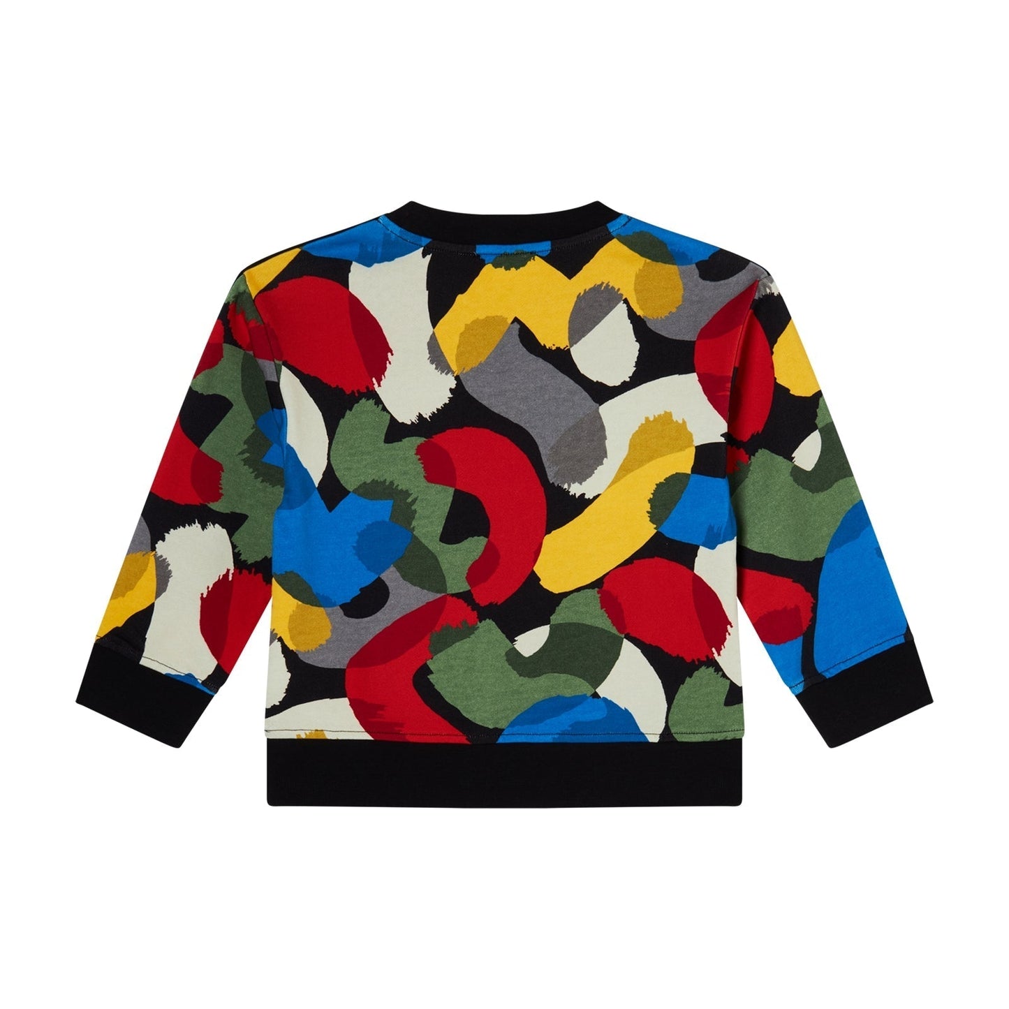 男童黑色印花棉卫衣