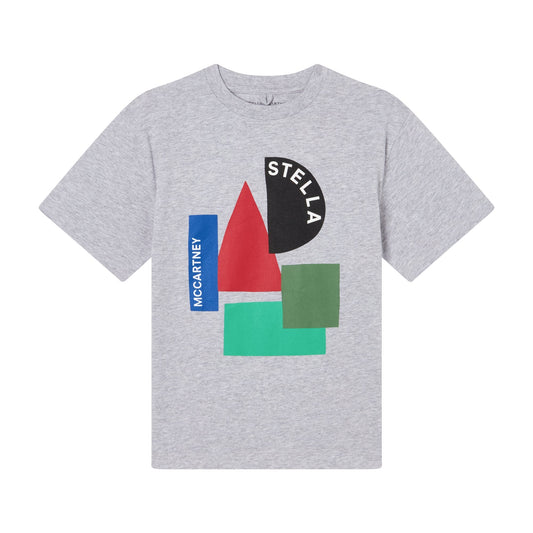 男童灰色Logo棉T恤