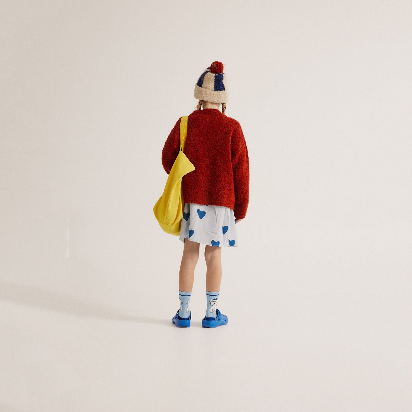 儿童红色针织开衫