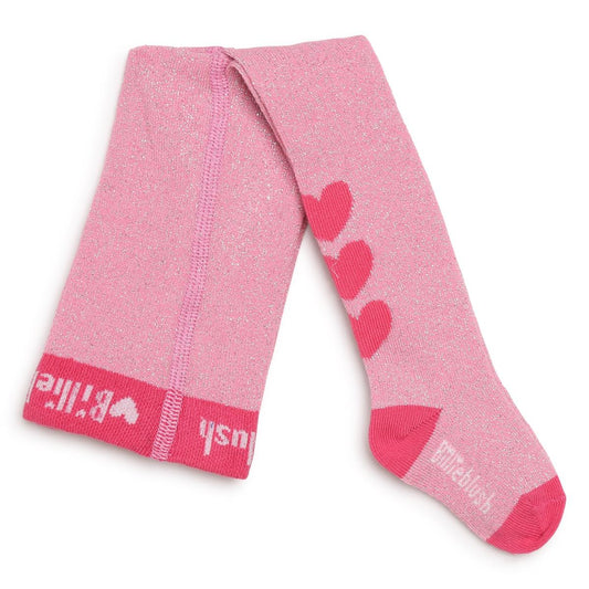 女童粉色Logo连裤袜