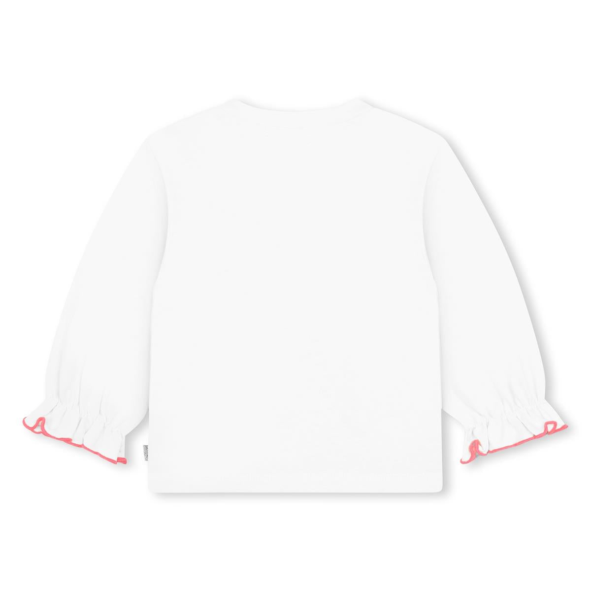 女婴白色印花T恤