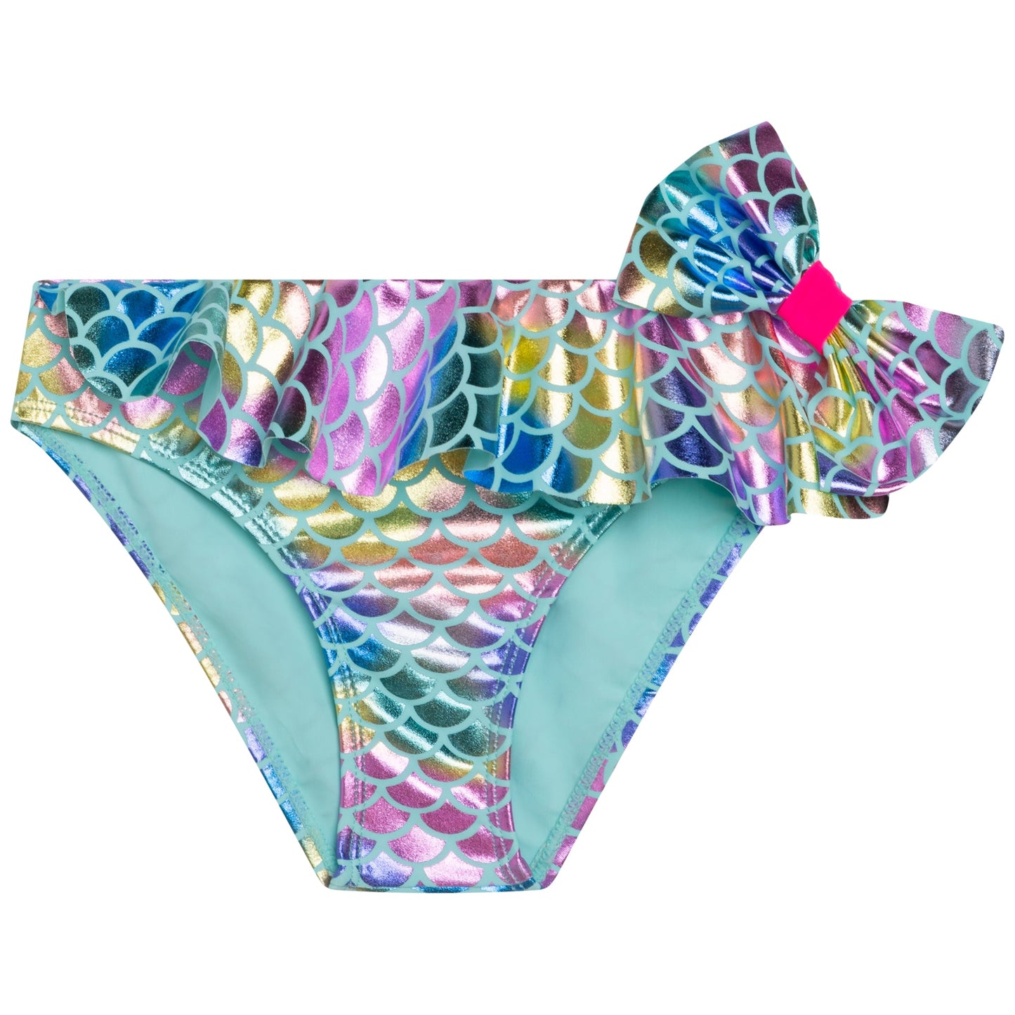 女童蓝色渐变分体泳装