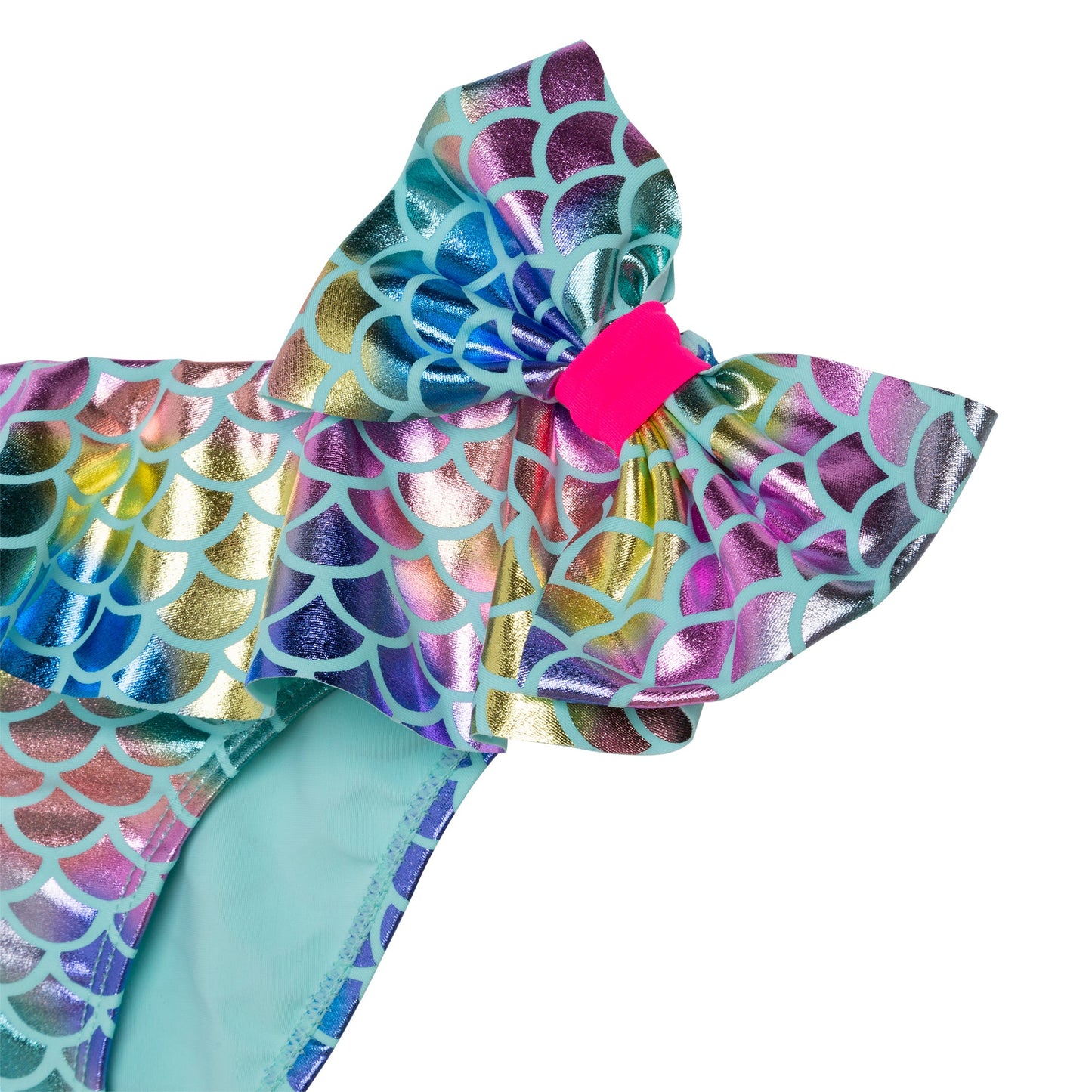 女童蓝色渐变分体泳装