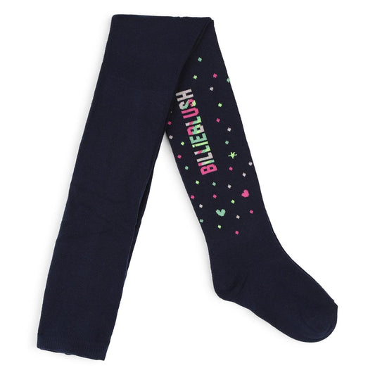 女童蓝色Logo连裤袜