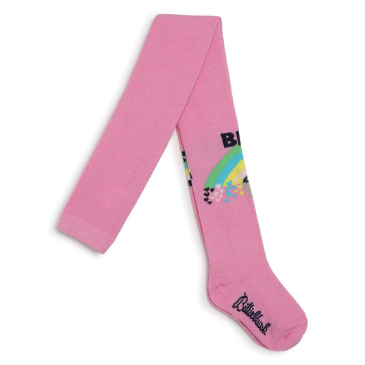 女童粉色Logo连裤袜