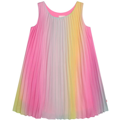 女童粉色连衣裙