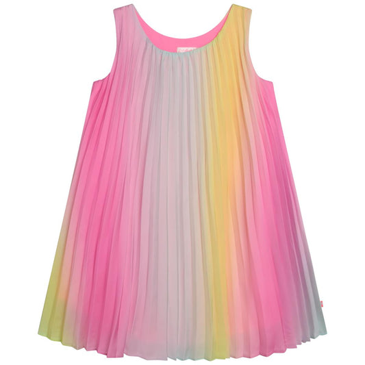 女童粉色连衣裙