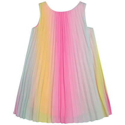 女童粉色连衣裙