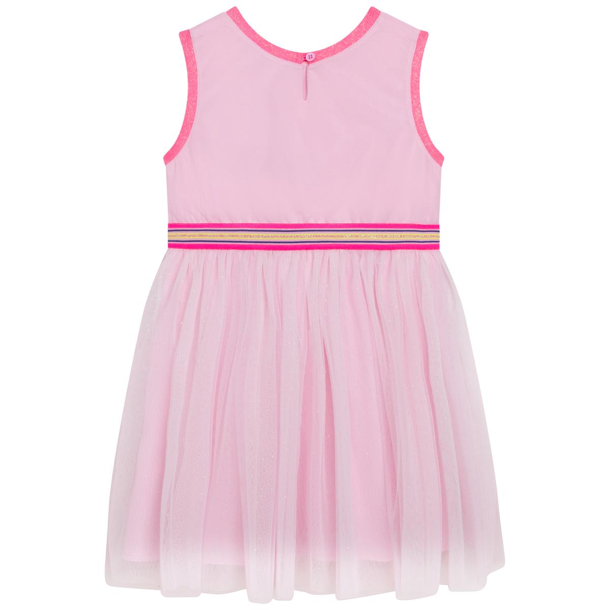 女童粉色连衣裙