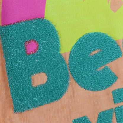 女童橙色印花连衣裙