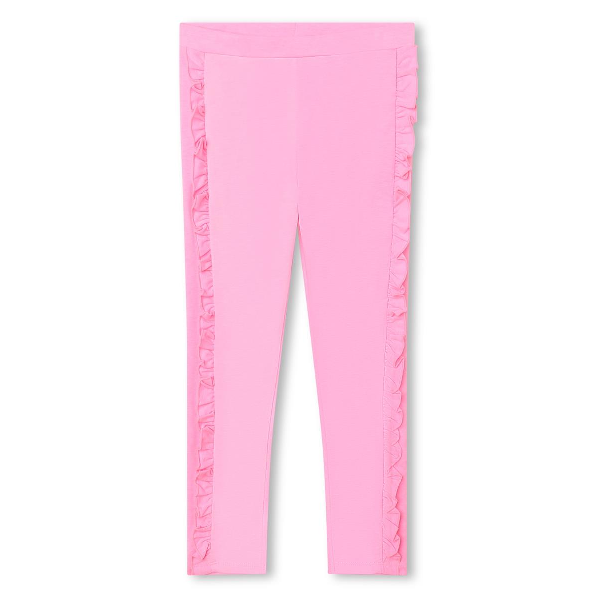 女童粉色打底裤