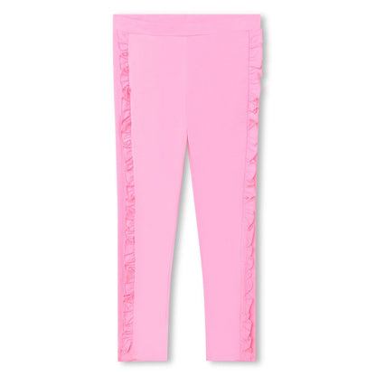 女童粉色打底裤