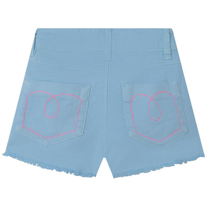 女童蓝色短裤