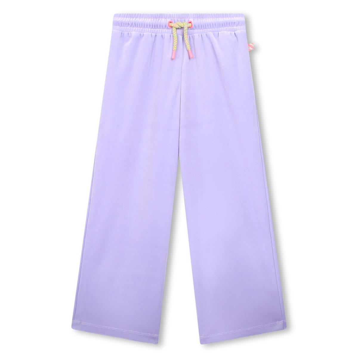 女童紫色丝绒长裤