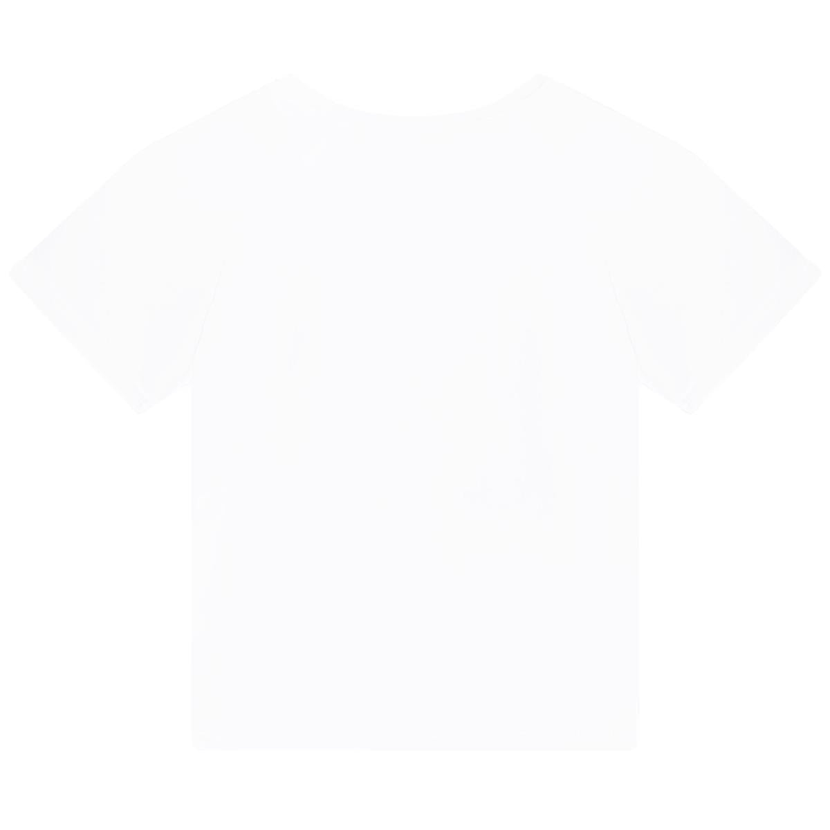 女童白色印花T恤