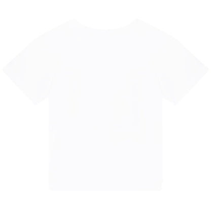 女童白色印花T恤