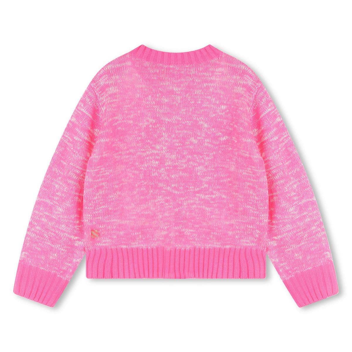 女童粉色拉链开衫