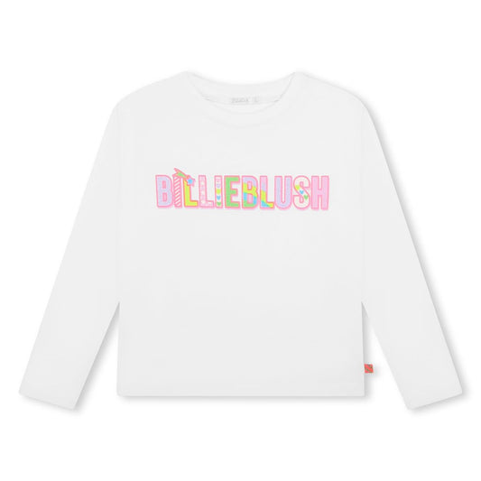 女童白色Logo T恤