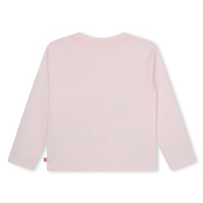 女童浅粉色印花T恤