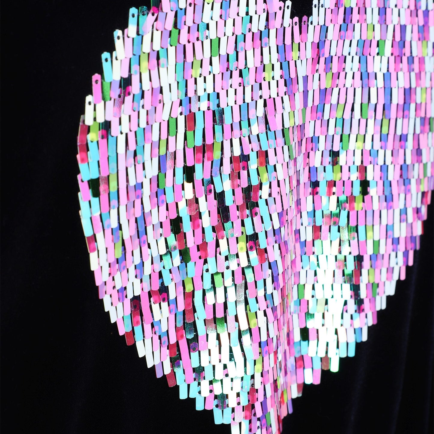 女童蓝色亮片棉卫衣