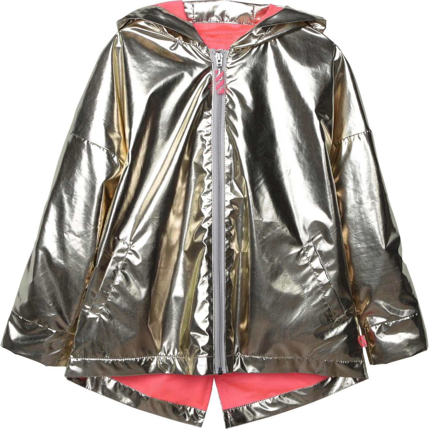 女童金属色外套