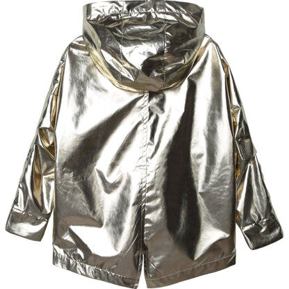 女童金属色外套