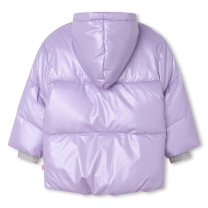 女童紫色棉服