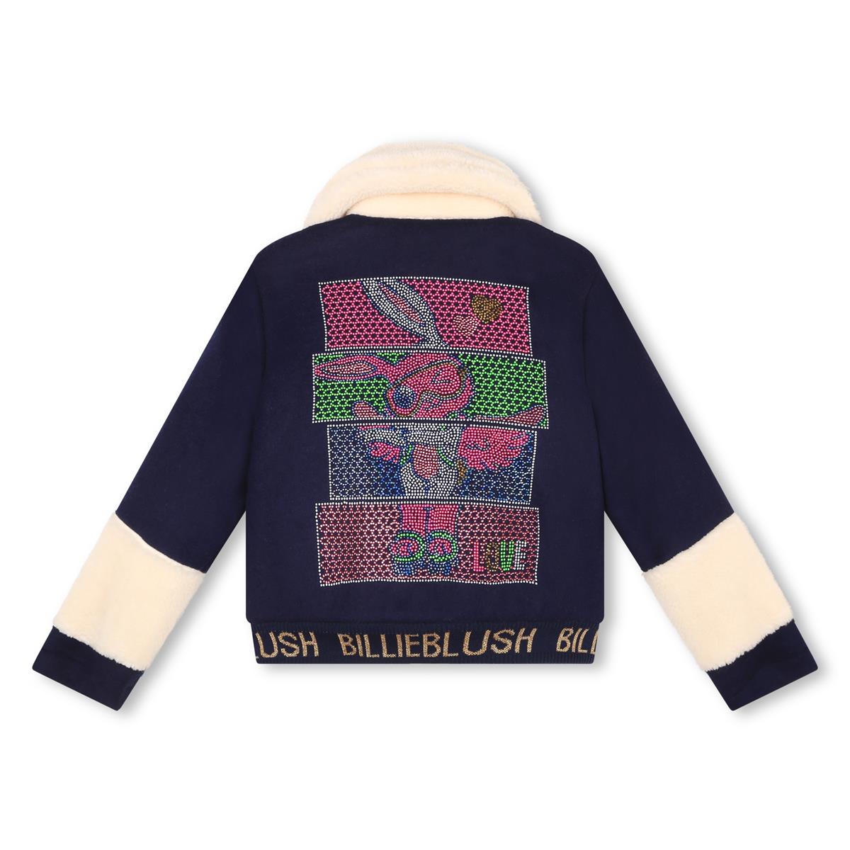 女童蓝色羊毛夹克