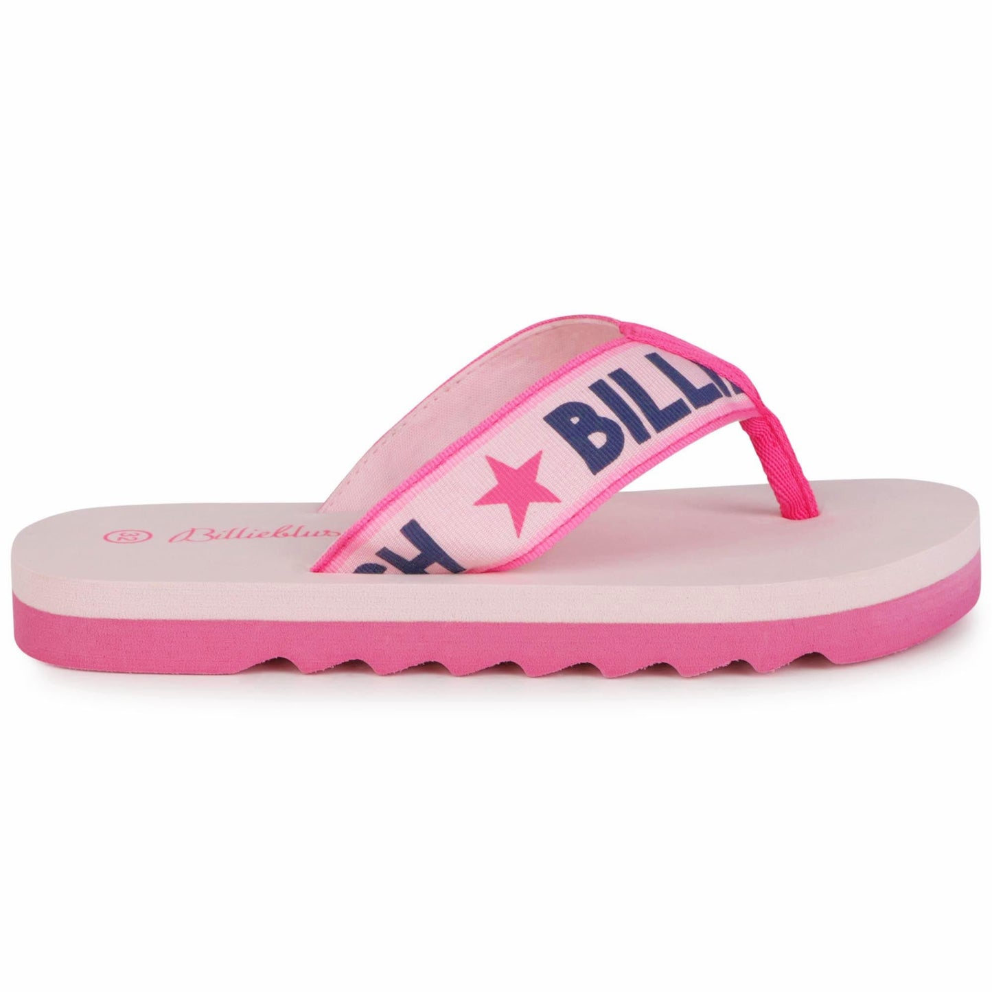 女童粉色Logo凉鞋