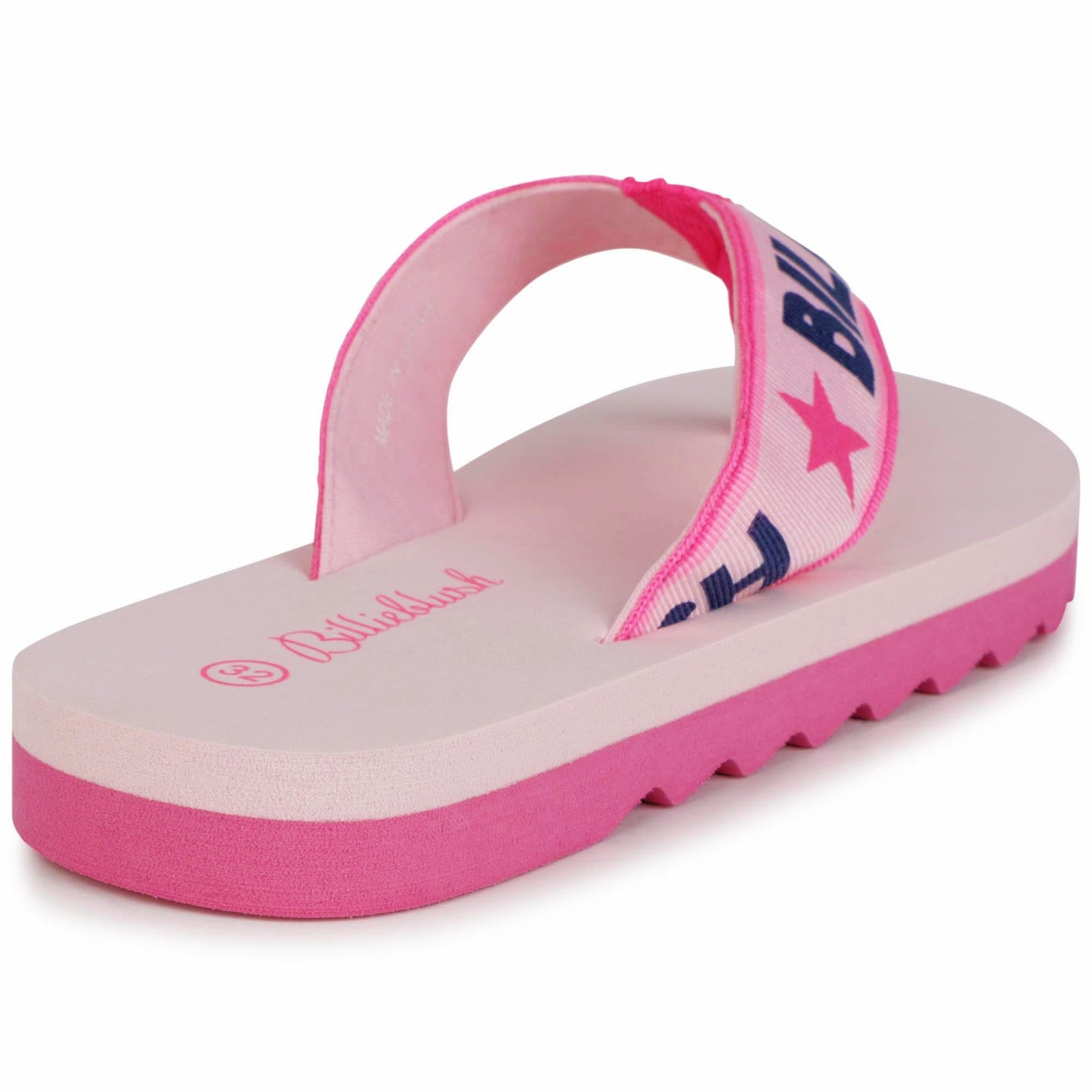 女童粉色Logo凉鞋