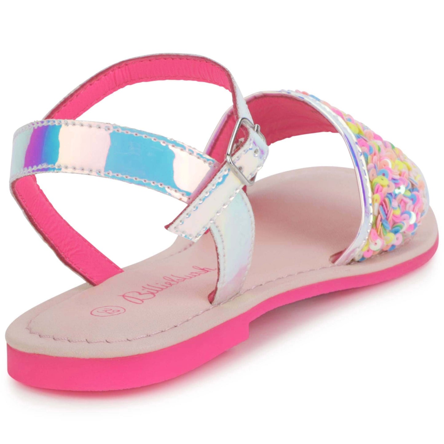 女童彩色亮片凉鞋