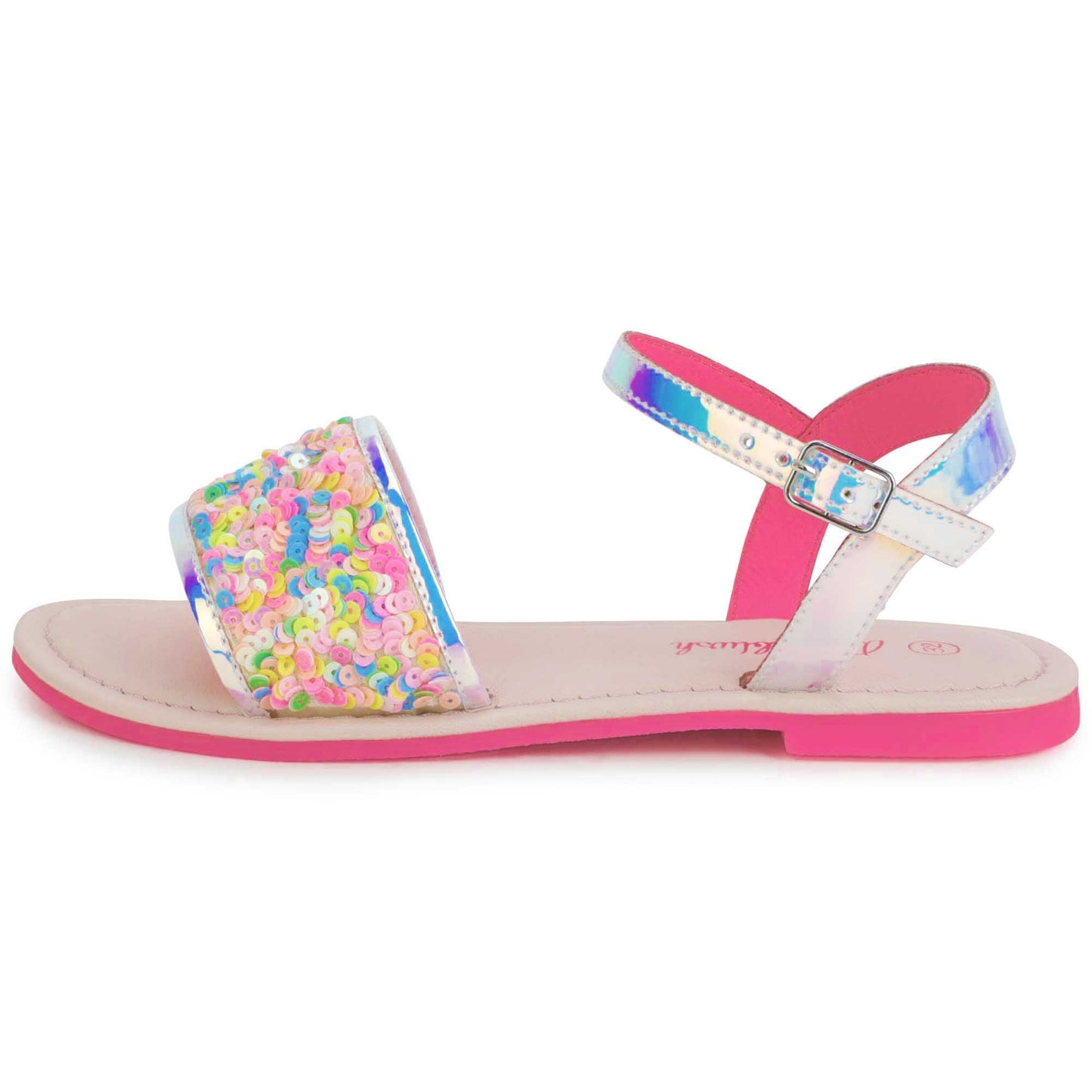 女童彩色亮片凉鞋