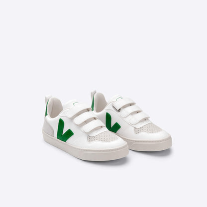 儿童绿色"V"板鞋