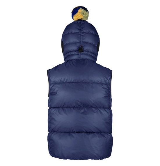 儿童海蓝色羽绒背心