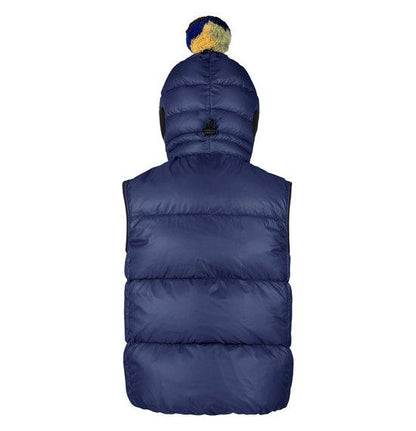 儿童海蓝色羽绒背心
