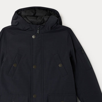 男童黑色加棉外套