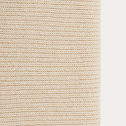 儿童象牙白羊绒围巾