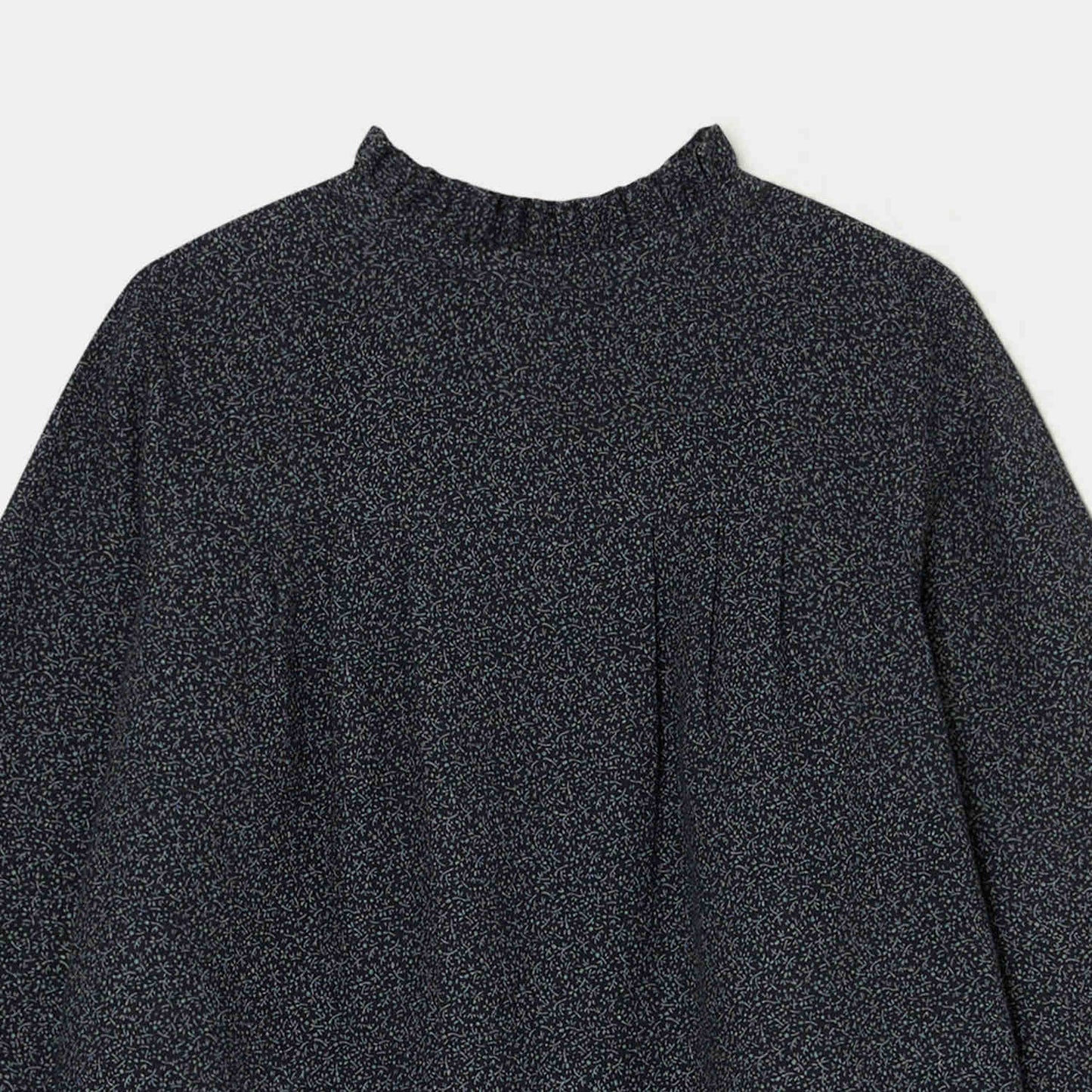 女童深灰色印花棉连衣裙