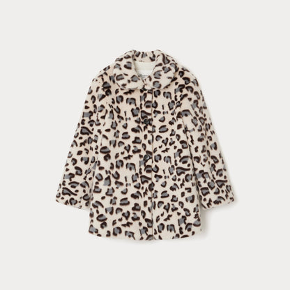 女童豹纹印花外套