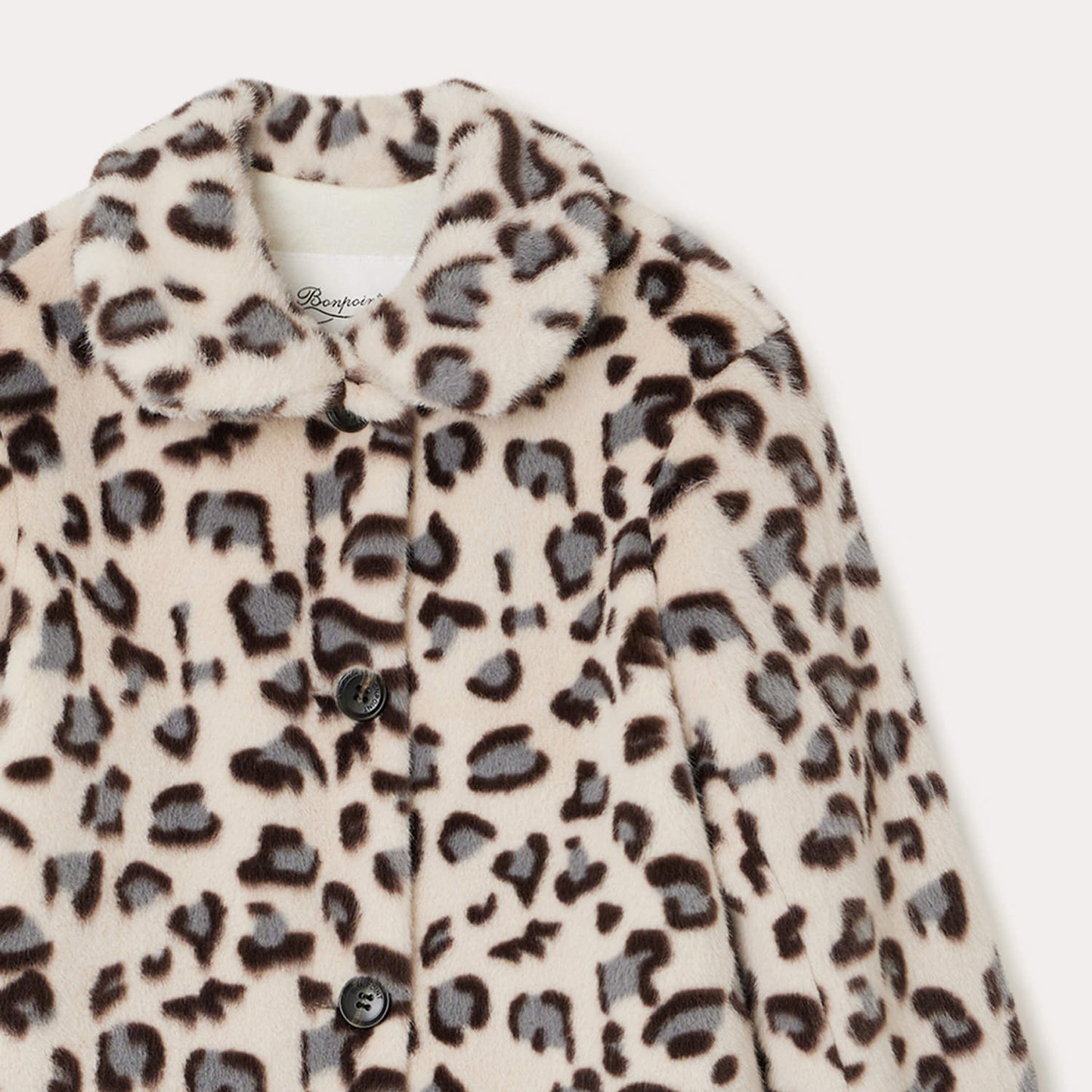 女童豹纹印花外套