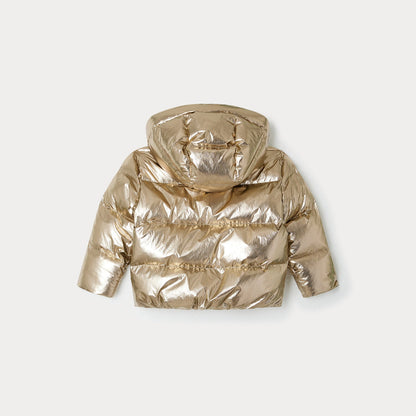 女童金色棉服