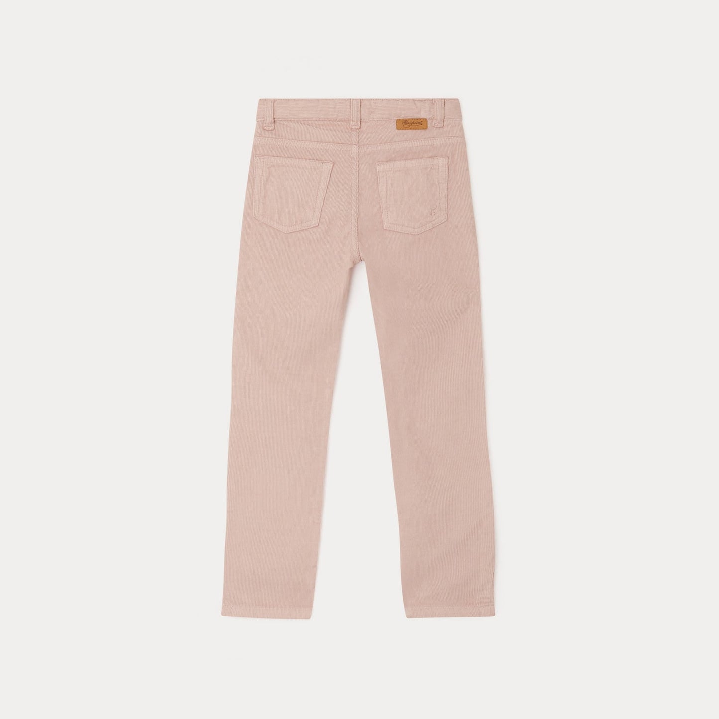 女童粉色灯芯绒长裤