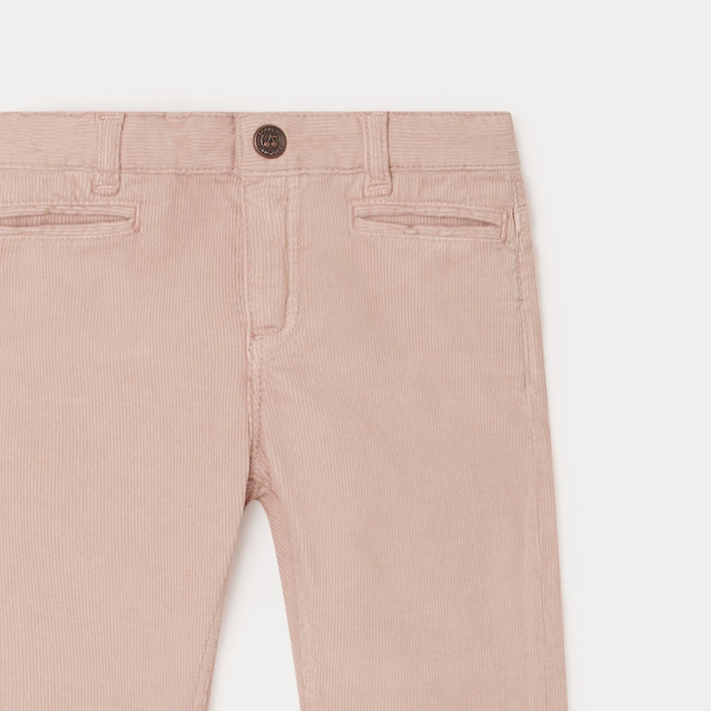 女童粉色灯芯绒长裤